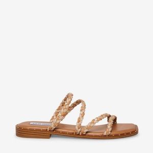 STEVE MADDEN STARIE-S NATURAL MULTI SANDALS